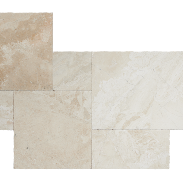 Płytki Marmur Queen Beige Bębnowany Komplet 0,742 m2