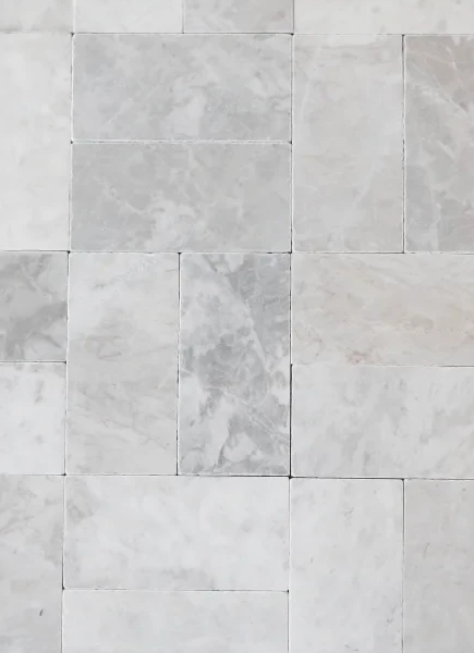 Cegiełka Marmur Royal White Bębnowany 15 x 7,5 x 1 cm