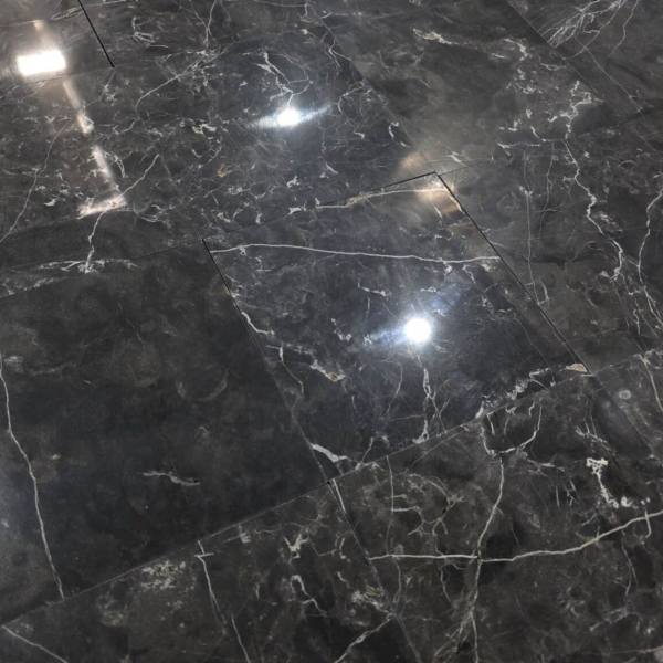 Płytki Marmur Tempesta Nera Polerowany 20,3 x 20,3 x 1 cm
