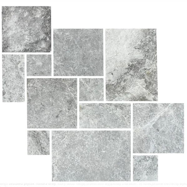 Płytki Marmurowe  Tundra Grey Komplet 0,742m2