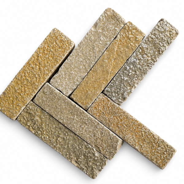 Kostka Brukowa Tandur Yellow Limestone Bębnowany 20 x 5 x 5 cm