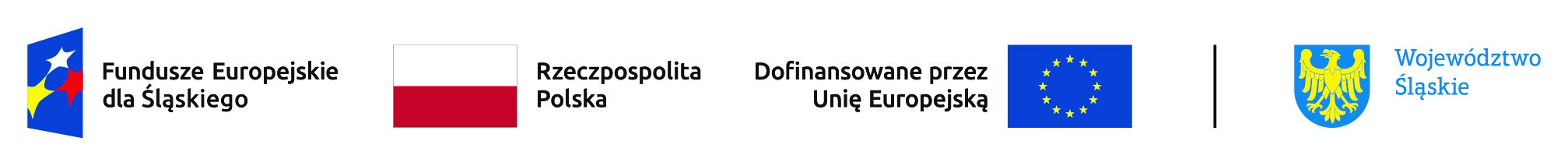 Fundusze Europejskie dla Slaskiego - Rzeczpospolita Polska - Dofinansowane przez Unie Europejska - Wojewodztwo Slaskie